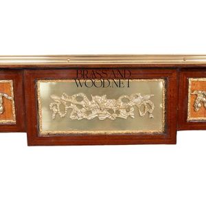 Mesa Auxiliar Rectangular de Lujo con Incrustaciones de Diamantes y Detalles Ornamentales de Latón Dorado para Decoración Clásica de Esquinas del Hogar - Product Image 5