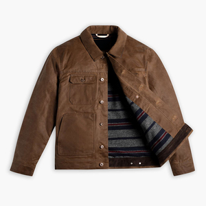 Chaqueta de Lona Unisex Casual Vintage de Corte Regular con Botones, Elegante, Invernal, Ecológica, Cortavientos, Transpirable, Color Marrón - Product Image 3