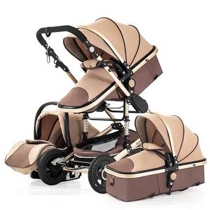 NOUVEAU Poussette 3-en-1 pour bébé, modèle 2025, cadre en acier inoxydable pliable, tissu en lin, Expedition - Product Image 4