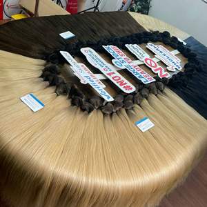 ผมต่อแบบชาวเวียดนามแท้100% เส้นผมแบบมัดมือสี1B แบบ Remy ธรรมชาติ - Product Image 2