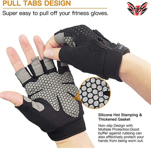 2023 poids léger meilleure conception impression de Logo personnalisé pas cher prix hommes femmes gants d'haltérophilie de gymnastique en vente - Product Image 4