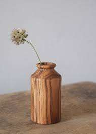 Vase à fleurs dernier modèle pour la maison hôtel et restaurants couleur marron dessus de table en bois fleur vase décoratif accessoires de décoration pour la maison - Product Image 3