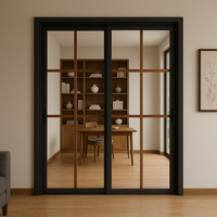 Cristal Templado de Doble Acristalamiento con Riel Invisible de Lujo |   Transparencia de Piso a Techo para Cocina/Baño/Dormitorio