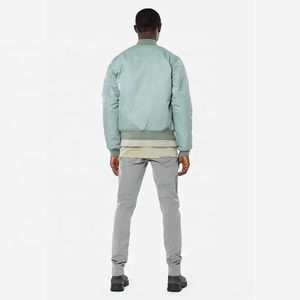 Chaqueta Bomber Unisex de Invierno, Personalizada OEM, de Alta Calidad, Transpirable, de Poliéster, con Cierre y Cuello Alto, Tallas Grandes, Precio al por Mayor - Product Image 4