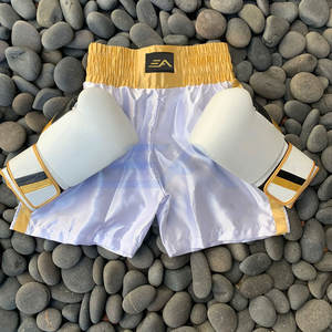 Pantalones Cortos de Boxeo Transpirables de Secado Rápido de Alta Calidad para Hombres Adultos, Material de Satén/Poliéster - Product Image 3