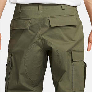 Pantalones cargo negros con logotipo personalizado ropa de hombre poliéster algodón con bolsillo lateral diseño multibolsillo ropa de trabajo al aire libre - Product Image 2