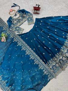 2025 Designer Femme Indienne & Pakistanaise Ethnique Collection Travail Manuel Brodé Lehenga Choli pour Mariage & Fête pour Diwali - Product Image 3