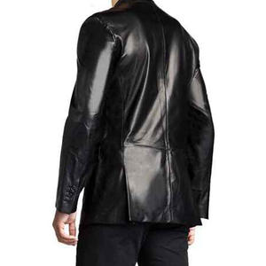 Nueva Ropa Casual de Invierno 2025, Chaqueta de Cuero Genuino de Alta Calidad para Hombre, Color Personalizado, Impermeable, Estilo Urbano sin Cuello - Product Image 2