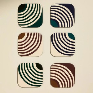 Posavasos de bebida de laca decorativa, regalo hecho a mano elegante para decoración de mesa de comedor y hogar - Product Image 2