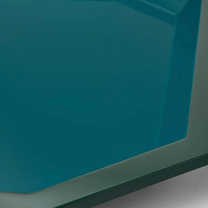 Plateau laqué contemporain, forme géométrique épurée, plateau de service décoratif laqué, essentiel pour la table basse et la décoration intérieure - Product Image 3