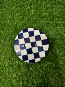 Sous-verre en bois de qualité supérieure pour mariage 2026, décoratif, en résine, nacre, pour boissons, design classique, sous-verre en bois - Product Image 6