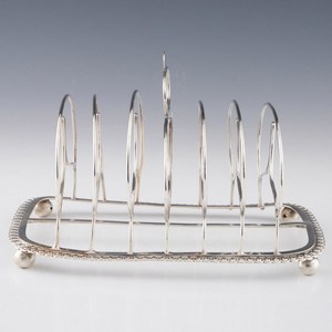 Support de grille-pain en argent de qualité supérieure pour les morceaux de pain de petit-déjeuner accessoires de cuisine rangement à domicile et étagère à pain grillé - Product Image 3