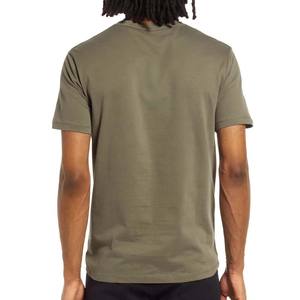 T-shirt en coton vert vierge avec anneau filé pour hommes T-shirts réguliers pour hommes Fit T-shirts à col rond et à demi-manches Vente en gros - Product Image 1