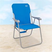 Chaise de plage pliante légère avec dossier haut et accoudoir dur supportant 300lbs Adultes Chaise de plage Bretelles Concerts de pelouse