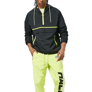 Sudadera de estilo urbano para hombre con media cremallera, cálida, de mezcla de algodón y forro polar, con logotipo personalizado, OEM, venta al por mayor de fábrica - Product Image 1