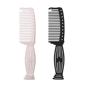 Peigne à cheveux plat antistatique noir JPBQ YS-606, pour salon et usage domestique, manche en plastique, emballage en boîte PC - Peigne à queue de coupe Parthenon - Product Image 2