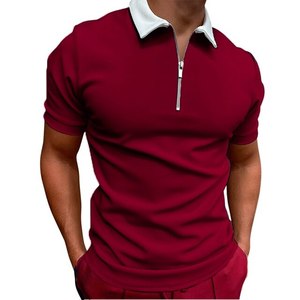 เสื้อยืดออกกำลังกายแขนสั้นผู้ชายผ้าโพลีเอสเตอร์/คอตตอนถักลายพิมพ์ดิจิทัลสไตล์ลำลอง ยับยาก แห้งเร็ว - Product Image 4