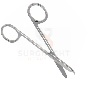 Tijeras de punto de sutura de acero inoxidable Gancho delicado de media luna Aplicaciones manuales de primeros auxilios para la eliminación de suturas por Surgiright - Product Image 2