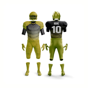 Ventes en gros de maillots d'entraînement de football américain 100% polyester respirant de haute qualité, entièrement personnalisables, uniformes par sublimation, taille plus - Product Image 1