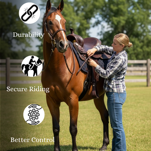 Selle de cheval anglaise élégante Nouveau design Western Pleasure Trail Cowboy Leather Wood Tree for Horse Riding Horse Saddle - Product Image 3