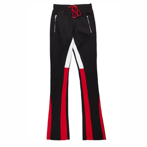 Pantalones de chándal acampanados de algodón pesado de invierno para hombre, Pantalones rectos, pantalones de chándal apilados, ropa deportiva holgada de carga, Hip Hop - Product Image 1