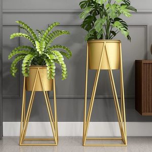 Soporte minimalista para plantas, soporte contemporáneo para plantas, macetero metálico de lujo, soporte escandinavo para plantas, soporte moderno de mediados de siglo para plantas - Product Image 4