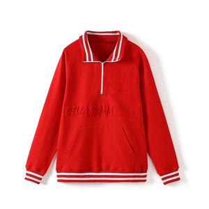 Sweat-shirt décontracté pour femme en laine avec logo en chenille gaufré, manches côtelées et col rond - Product Image 3