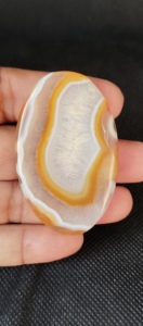 Cabochon d'agate jaune naturelle du Botswana forme lâche 5-8mm bijoux de pierres précieuses de guérison pour pendentif/collier fabriqué par UDGEMS - Product Image 3