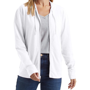 Sudadera con capucha de lana de algodón 100% para hombre, pantalones de chándal cómodos de alta calidad con cremallera completa, transpirable, bordado sólido, logotipo personalizado, Invierno - Product Image 1