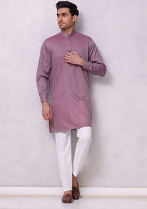 Shalwar kameez คอลเลกชันคอลเลกชันเสื้อโค้ทผ้าฝ้ายระบายอากาศได้ดีสไตล์อินเดียสำหรับผู้ชาย - Product Image 2