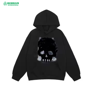 Sweat-shirts à capuche streetwear de haute qualité, 360 g/m², 100 % coton, coupe classique, en molleton/éponge française, respirants, séchage rapide, effet vieilli - Product Image 5