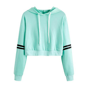 เสื้อครอปฮู้ดดี้ผู้หญิงขายดี เสื้อฮู้ดดี้แขนยาวทรงครอป สตรีทแวร์ เสื้อฮู้ดดี้ผู้หญิง - Product Image 1