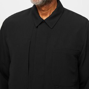 Chaqueta de enfermería con cremallera cómoda unisex de Hospital Scrubs | Top de chaqueta médica de manga larga para uso médico - Product Image 4