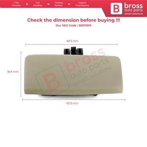 BDP1019 Bouton d'ouverture du couvercle de la boîte à gants Beige 735426145 pour Linea Punto Evo - Product Image 5