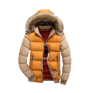 New Jackets Men Winter Puffer Windproof Warm Faux <b>Fur</b> <b>Hoodies</b> Outwear Slim Coats Windbreaker Men Jacket - Product Image 1