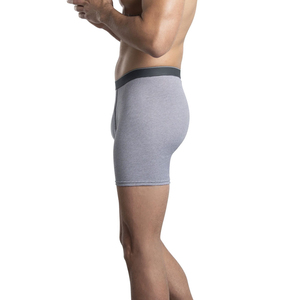 <b>Men's</b> Trendy 2025 Mid-Rise Cotton Boxer Shorts Breathable Knitted <b>Underwear</b> with Contrast Design Comfortable with Logo Waist - Product Image 6