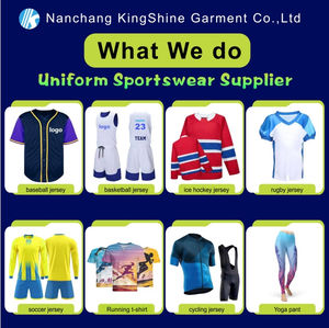 Maillots de hockey sur glace personnalisés et simples 100% polyester manches longues col en V maillots de hockey sur glace à séchage rapide - Product Image 2