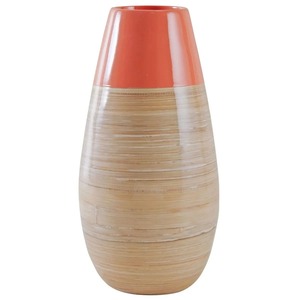 Vase à cylindre au design moderne bocaux à bougies en bambou filé en jonc de mer Plaques de décoration de table avec glaçure mate à bon prix - Product Image 4