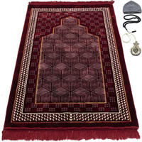 Tapis de prière musulmans arabes en laine douce et mousse, antidérapants, de haute qualité, style vintage, couleurs et tailles personnalisables, service OEM pour hommes