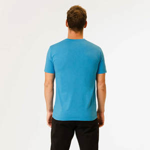 T-shirt en coton athlétique à manches courtes de style streetwear pour homme, col rond décontracté, t-shirt en coton uni pour homme - Product Image 2