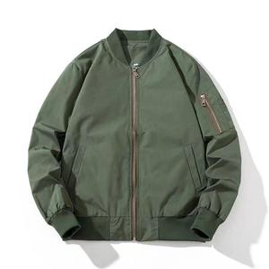 Veste universitaire avec manches en cuir contrasté et blouson bomber de baseball en laine mélangée vêtements d'extérieur streetwear décontractés - Product Image 2