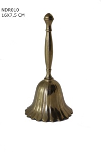 Campana de mesa de latón náutica grabada decorativa de alta calidad para decoración de campanas de iglesia y cena campanas multifuncionales - Product Image 3