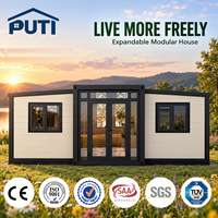 Maison conteneur de luxe pliable et extensible de 40 pieds sur 20 pieds, préfabriquée et modulaire, avec 2 ou 3 chambres, pour les centres de villégiature et l'habitation résidentielle