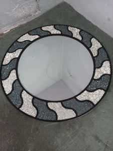 Miroir mural en mosaïque de style antique, forme ronde, décoration murale, miroir mural en vente chaude, couloir, chambre à coucher et hôtel - Product Image 6