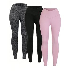 Vibrant <b>Pattern</b> Full-Length Sublimation <b>Leggings</b> with Breathable Fabric and Belt Decoration for Yoga Gym or Fitness Training - Product Image 6