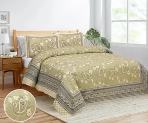 Luxus-Bettlaken Luxus-Bettwäsche-Set Haushalt 100 % Bio-Baumwolle Bettwäsche-Sets bedruckt Bettbezug-Set
