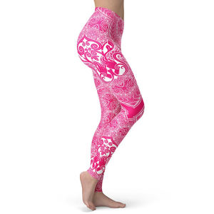 2025 <b>Hot</b> Selling Custom Logo Printed Women's Gym Yoga <b>Leggings</b> High Quality Seamless Breathable Anti-Bacterial Knitted Fabric - Product Image 2