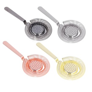 Professional Eco-Friendly Sustainable 100 Wire Spring <b>Cocktail</b> Strainer Custom Logo Bartending Tool <b>Set</b> Made of Stainless Steel - Product Image 1