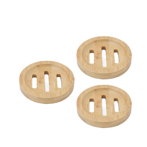 Accesorio de baño Jabonera de madera natural Jabonera cuadrada para diferentes formas y venta - Product Image 3