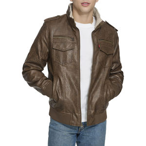 Chaqueta de Cuero de Oveja Genuino de Primera Calidad para Hombre, Corte Entallado, Estilo Casual, Chaqueta Lisa Teñida para Hombre - Product Image 1
